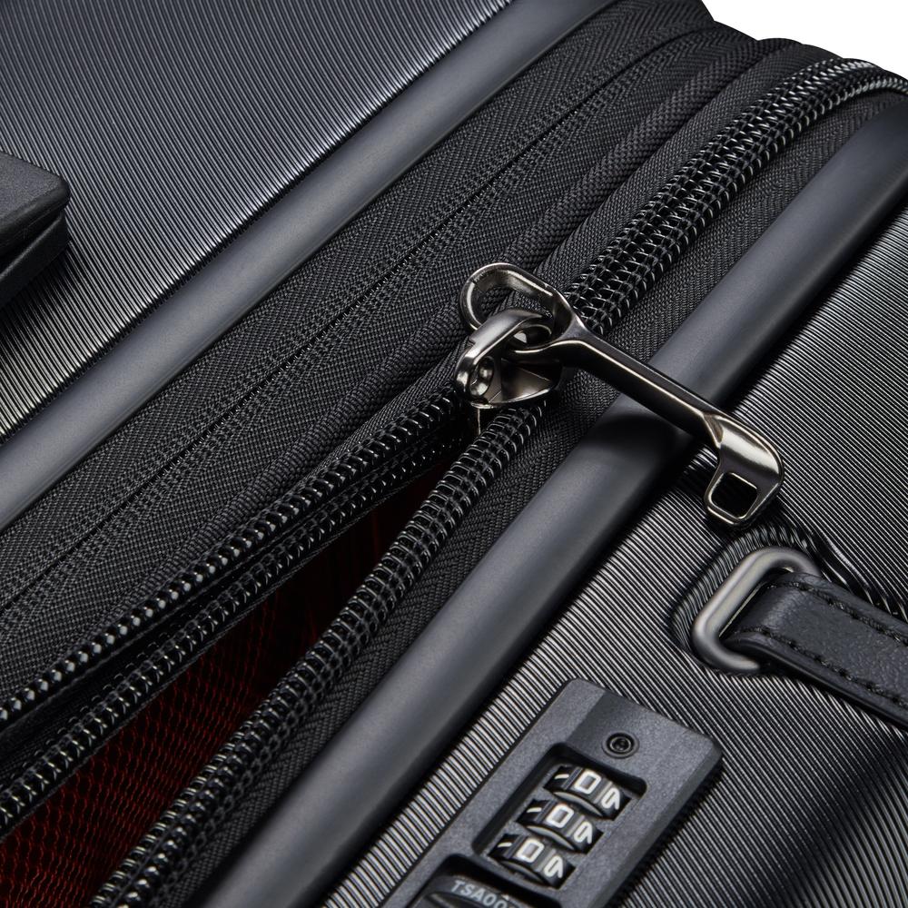 Delsey Cadence utvidbar medium koffert 66 cm Deep Black-Harde kofferter-BagBrokers