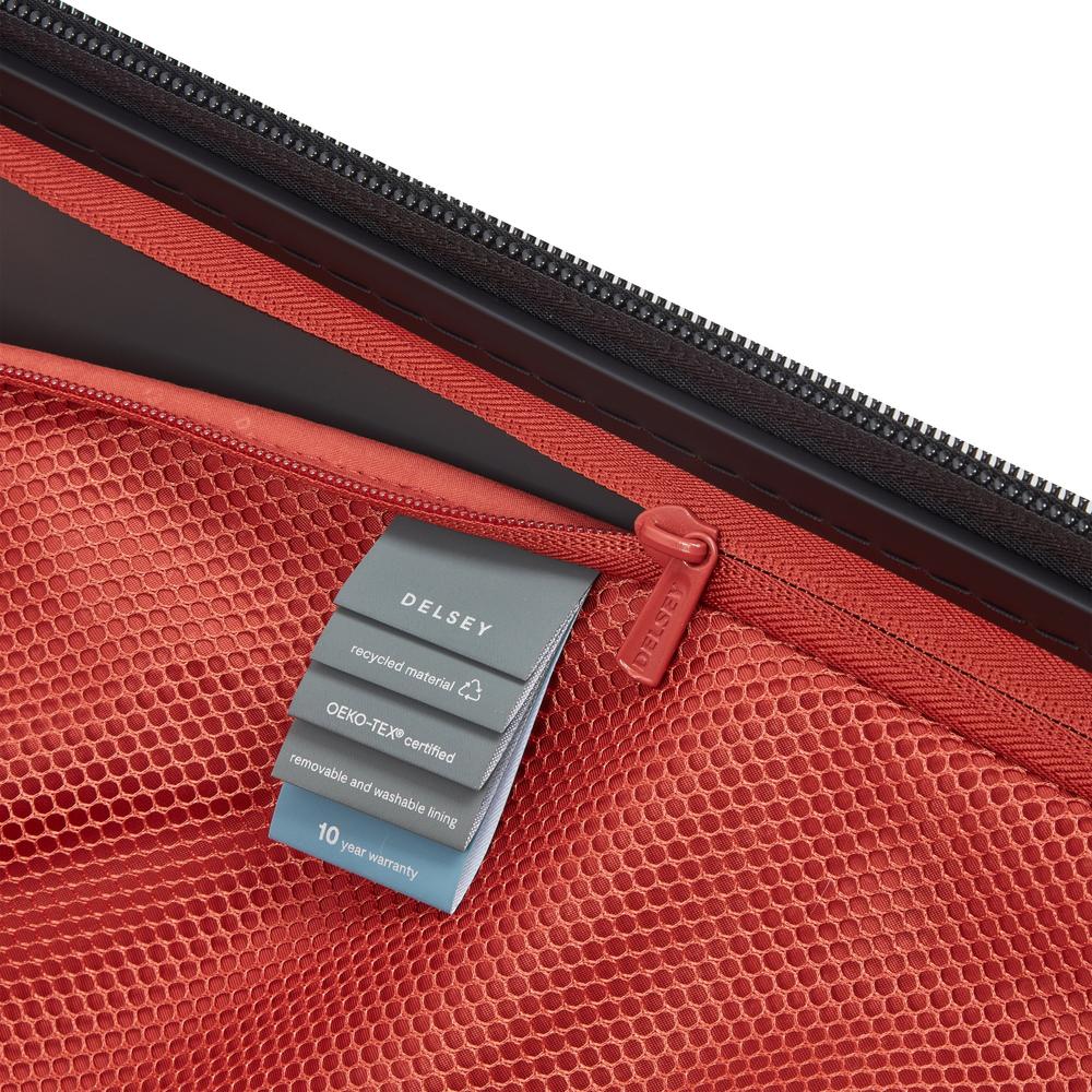 Delsey Cadence utvidbar medium koffert 66 cm Deep Black-Harde kofferter-BagBrokers