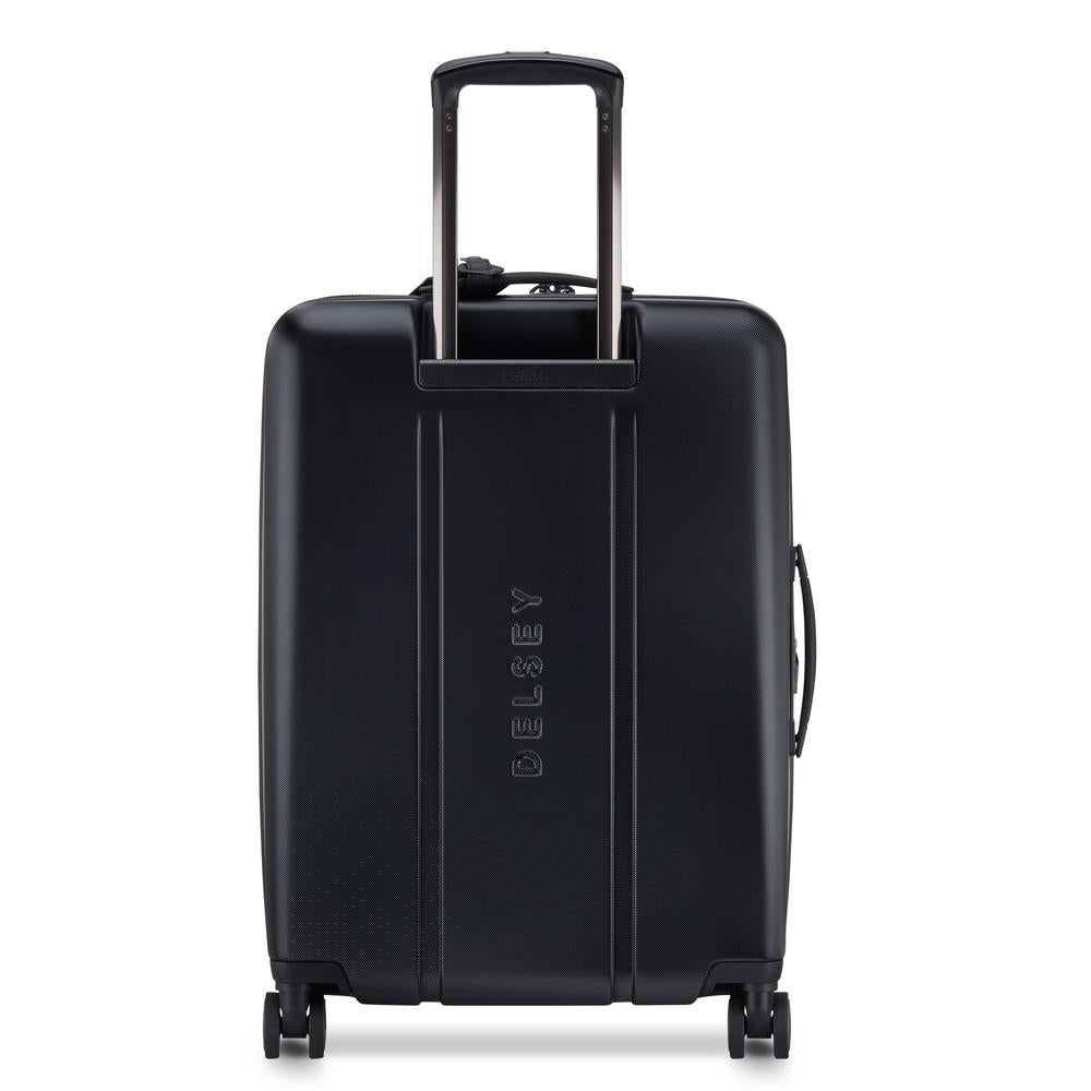 Delsey Cadence utvidbar medium koffert 66 cm Deep Black-Harde kofferter-BagBrokers