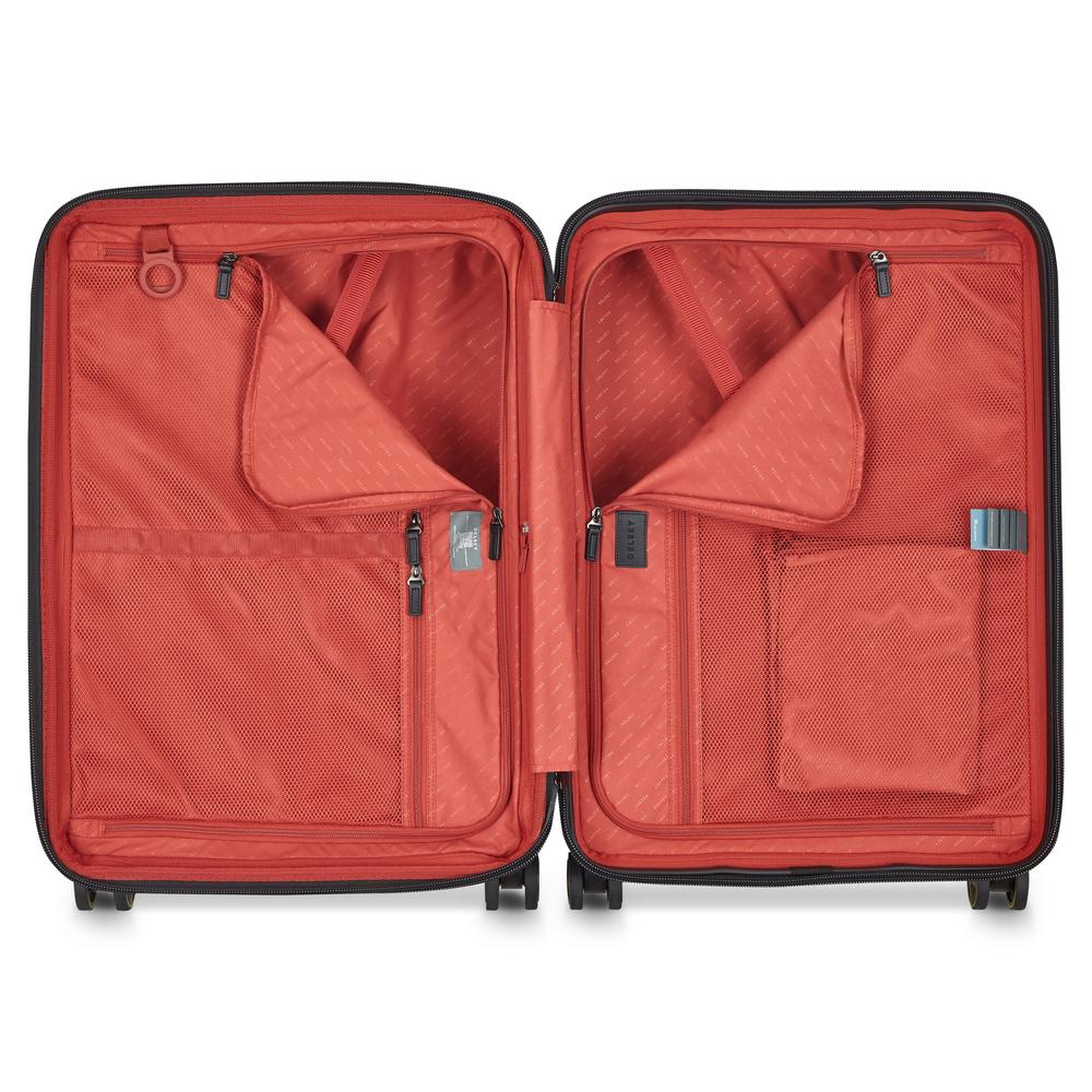Delsey Cadence utvidbar medium koffert 66 cm Deep Black-Harde kofferter-BagBrokers