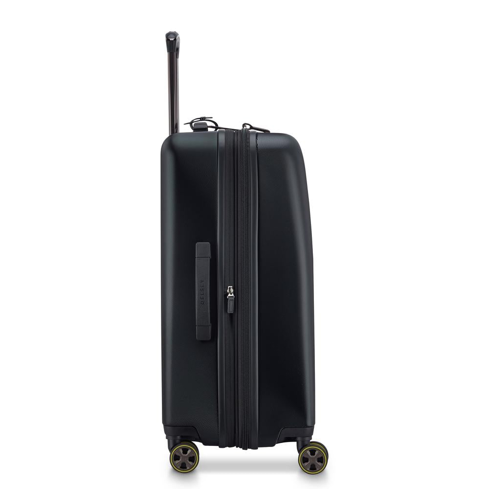 Delsey Cadence utvidbar medium koffert 66 cm Deep Black-Harde kofferter-BagBrokers