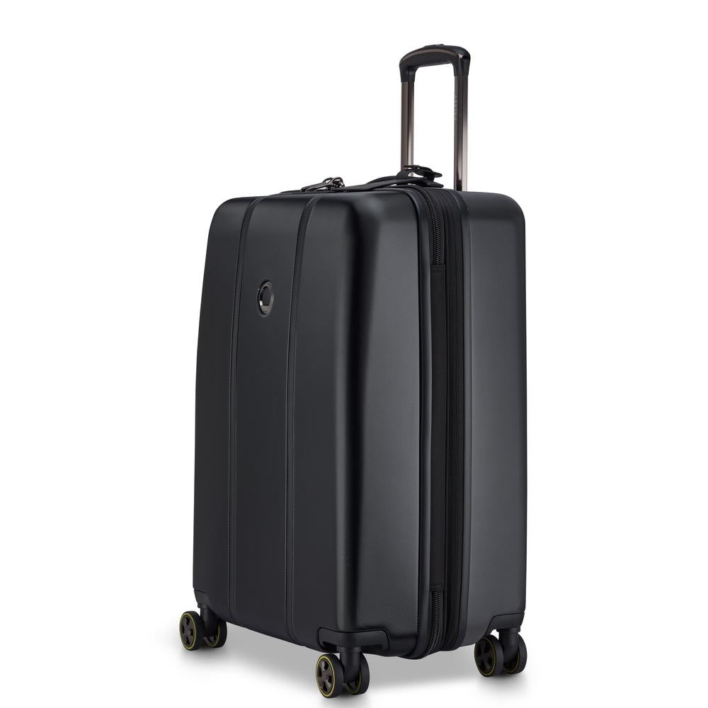 Delsey Cadence utvidbar medium koffert 66 cm Deep Black-Harde kofferter-BagBrokers