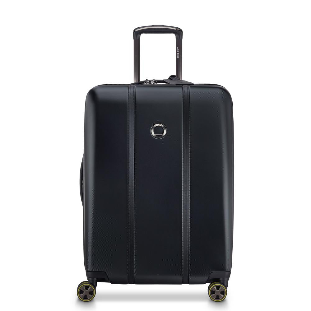 Delsey Cadence utvidbar medium koffert 66 cm Deep Black-Harde kofferter-BagBrokers