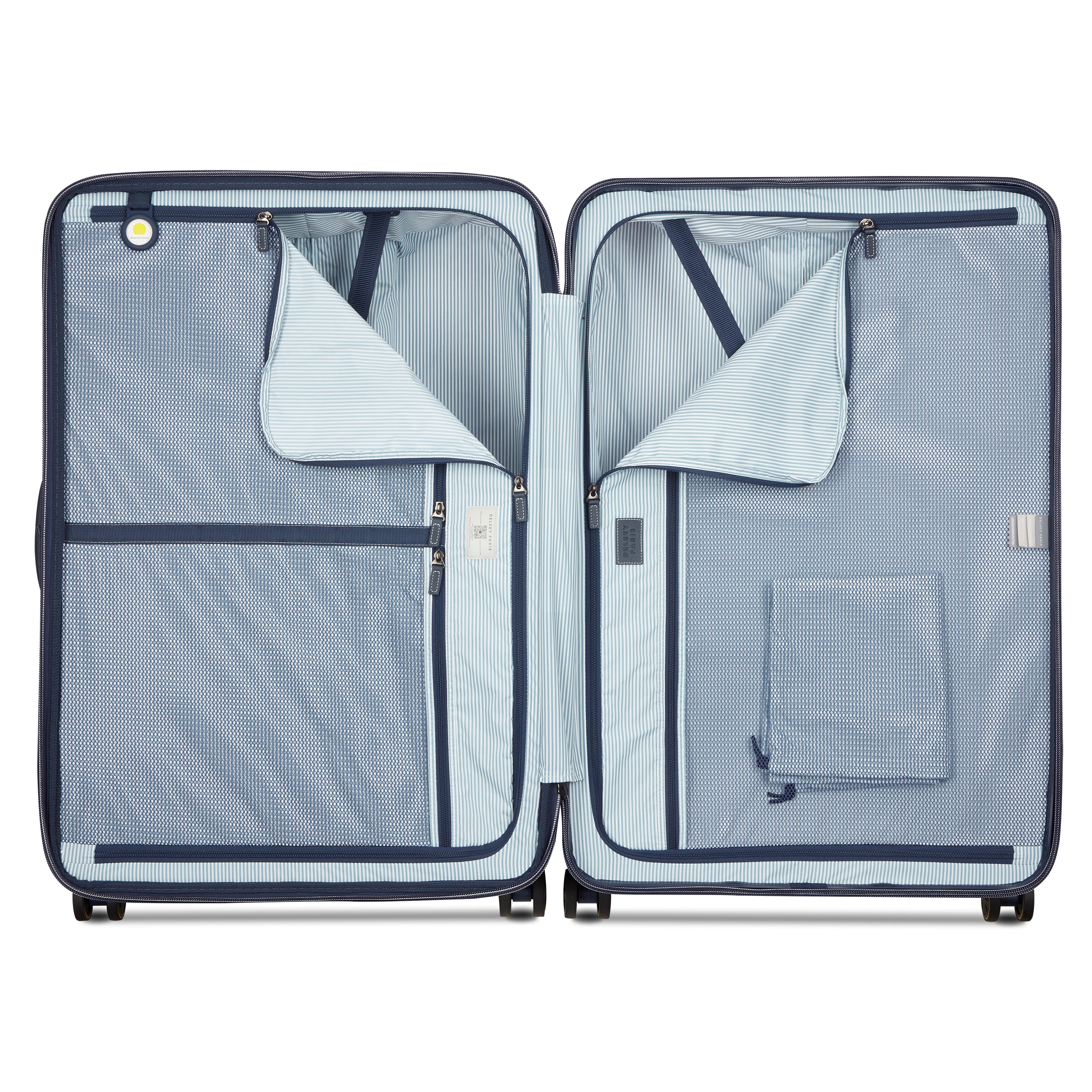 Delsey Cadence utvidbar ekstra stor koffert 82 cm Ivory-Harde kofferter-BagBrokers