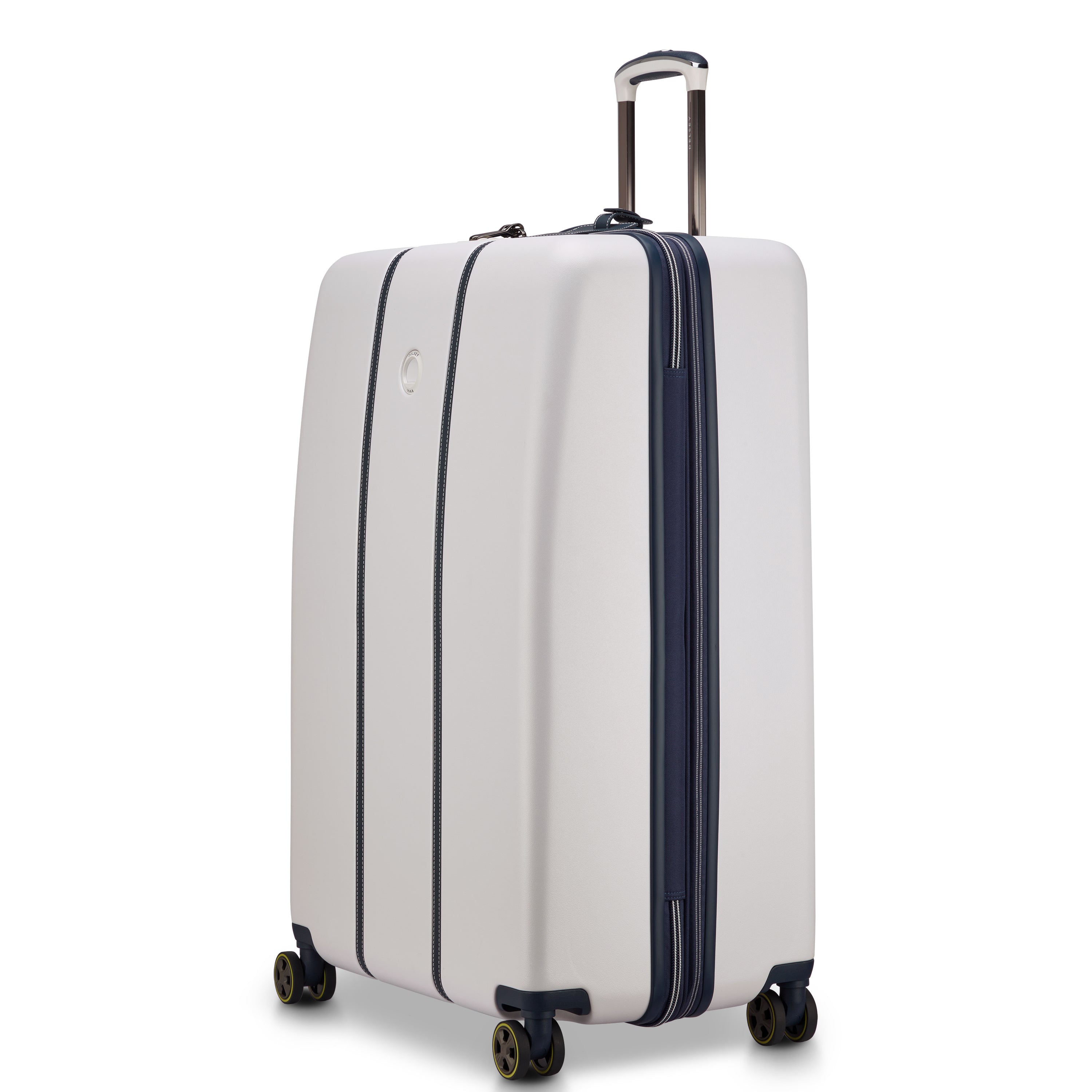 Delsey Cadence utvidbar ekstra stor koffert 82 cm Ivory-Harde kofferter-BagBrokers