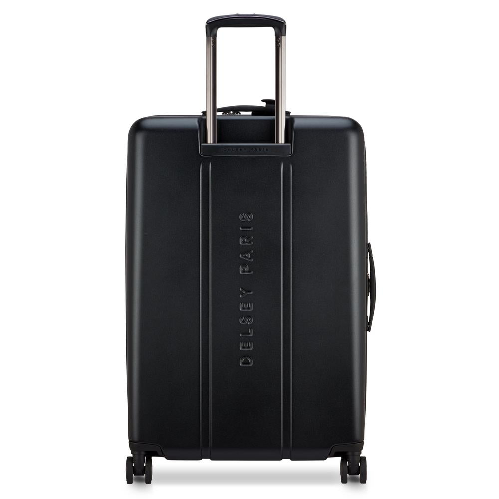 Delsey Cadence utvidbar stor koffert 76 cm Deep Black-Harde kofferter-BagBrokers