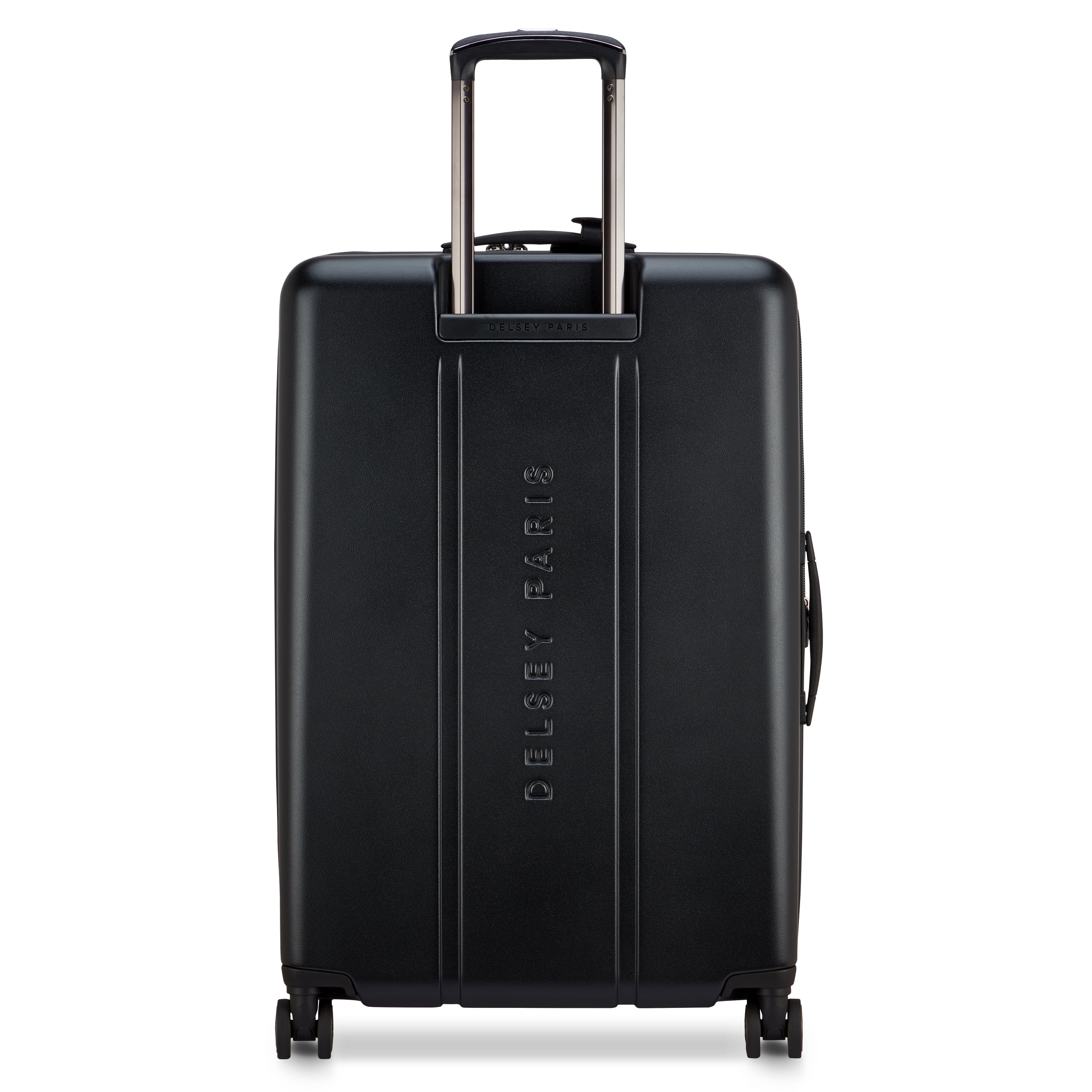 Delsey Cadence utvidbar stor koffert 76 cm Deep Black-Harde kofferter-BagBrokers