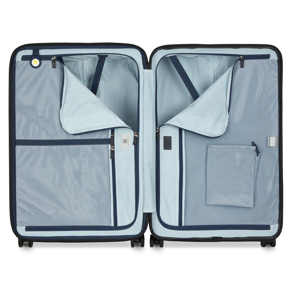 Delsey Cadence utvidbar stor koffert 76 cm Deep Black-Harde kofferter-BagBrokers