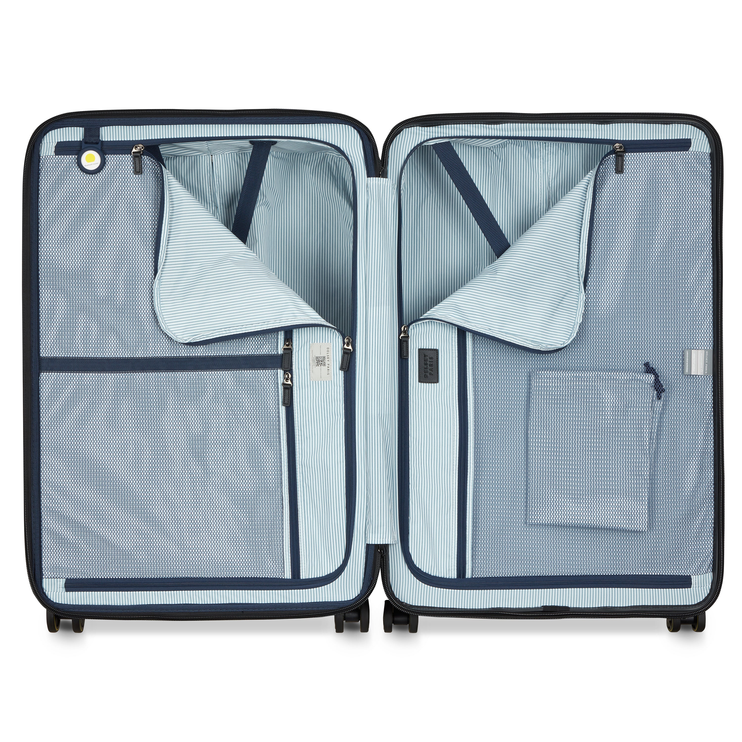 Delsey Cadence utvidbar stor koffert 76 cm Deep Black-Harde kofferter-BagBrokers