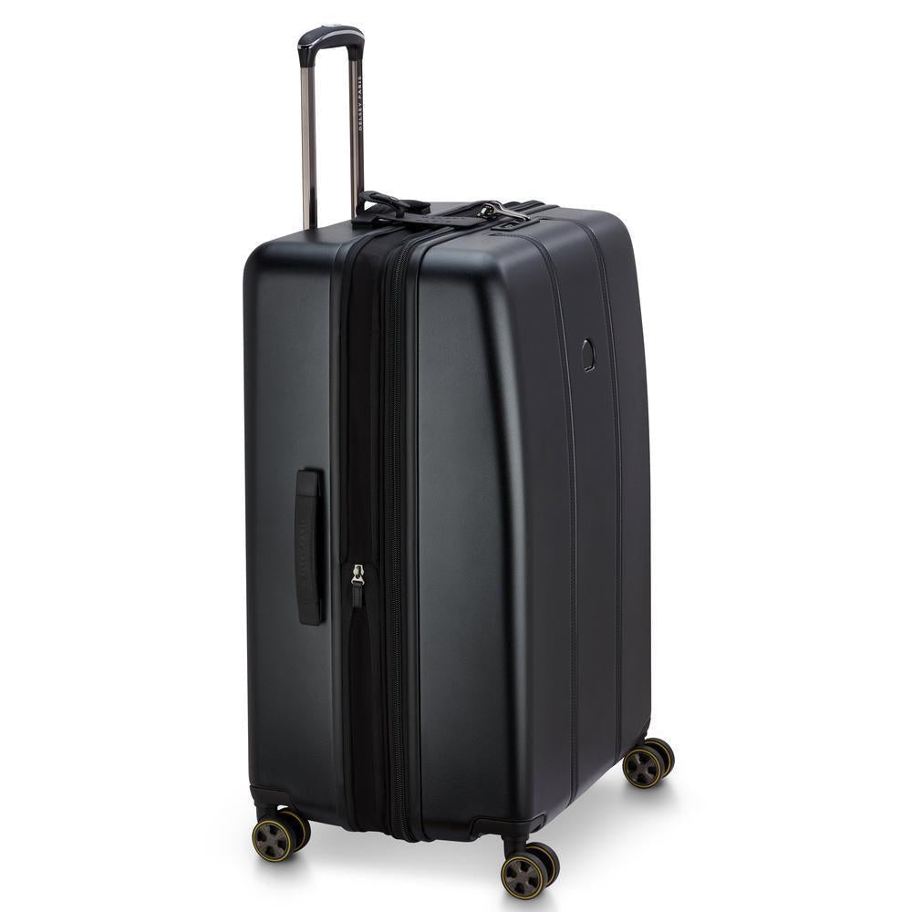 Delsey Cadence utvidbar stor koffert 76 cm Deep Black-Harde kofferter-BagBrokers