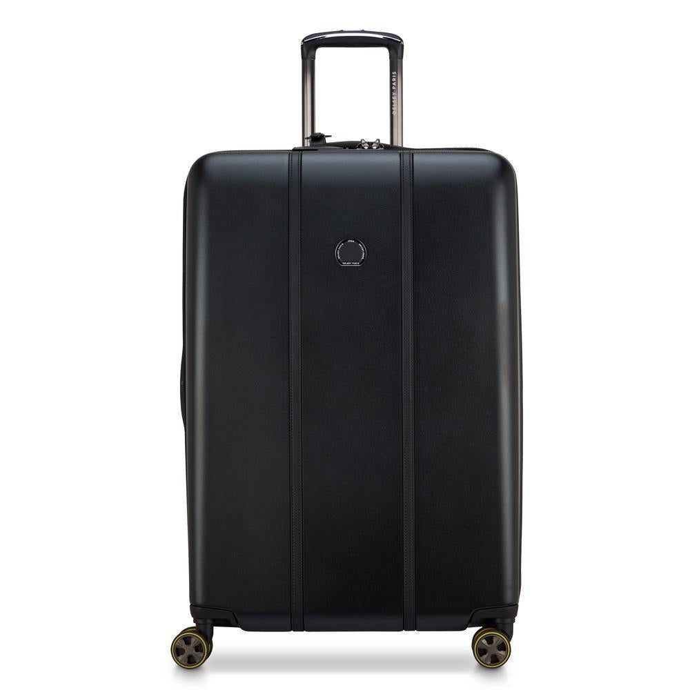 Delsey Cadence utvidbar stor koffert 76 cm Deep Black-Harde kofferter-BagBrokers