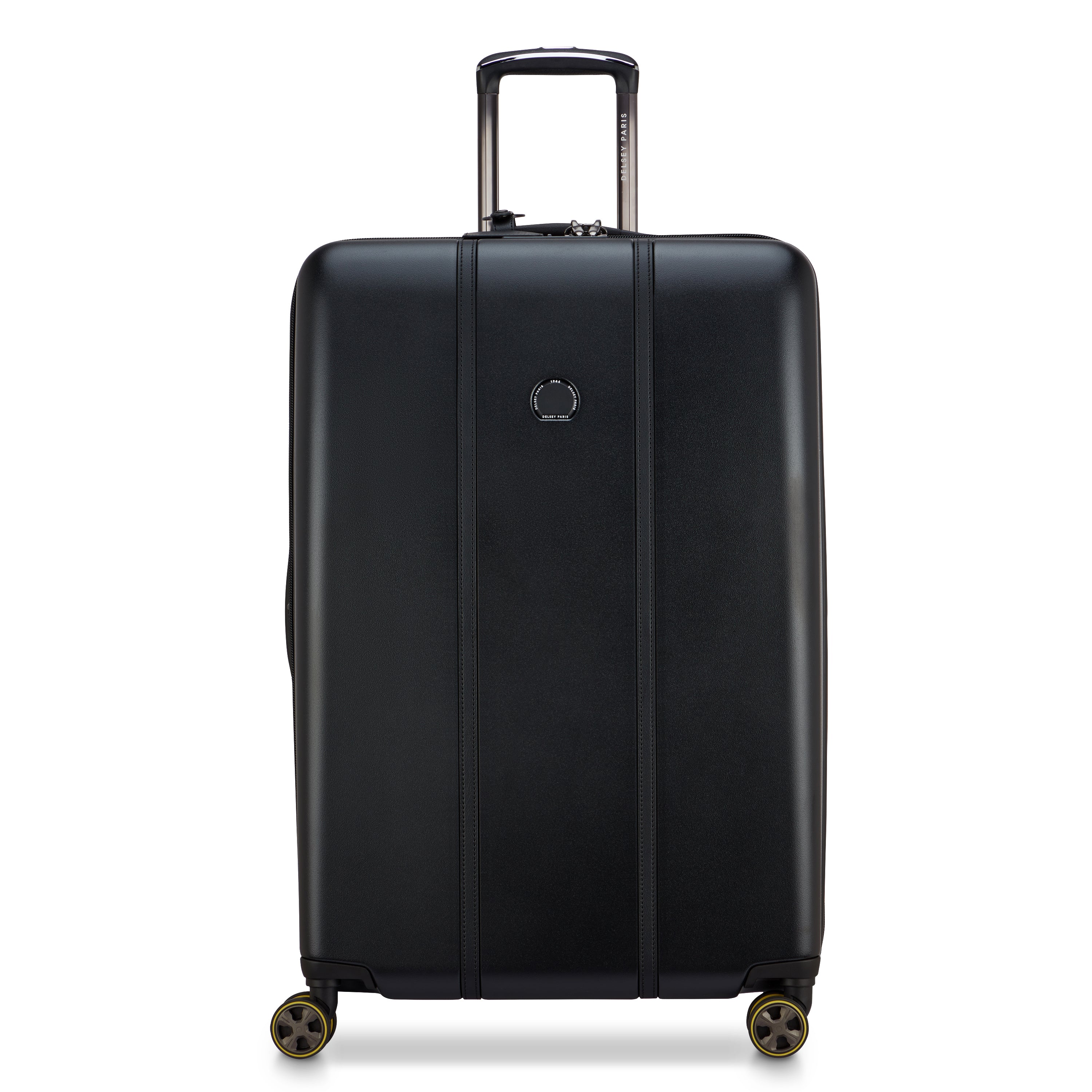 Delsey Cadence utvidbar stor koffert 76 cm Deep Black-Harde kofferter-BagBrokers