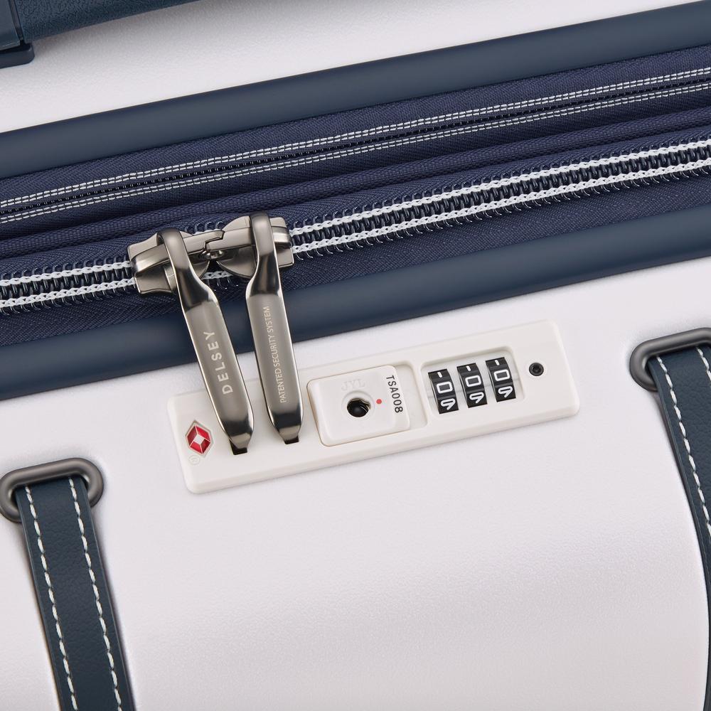 Delsey Cadance utvidbar stor koffert 76 cm Ivory-Harde kofferter-BagBrokers