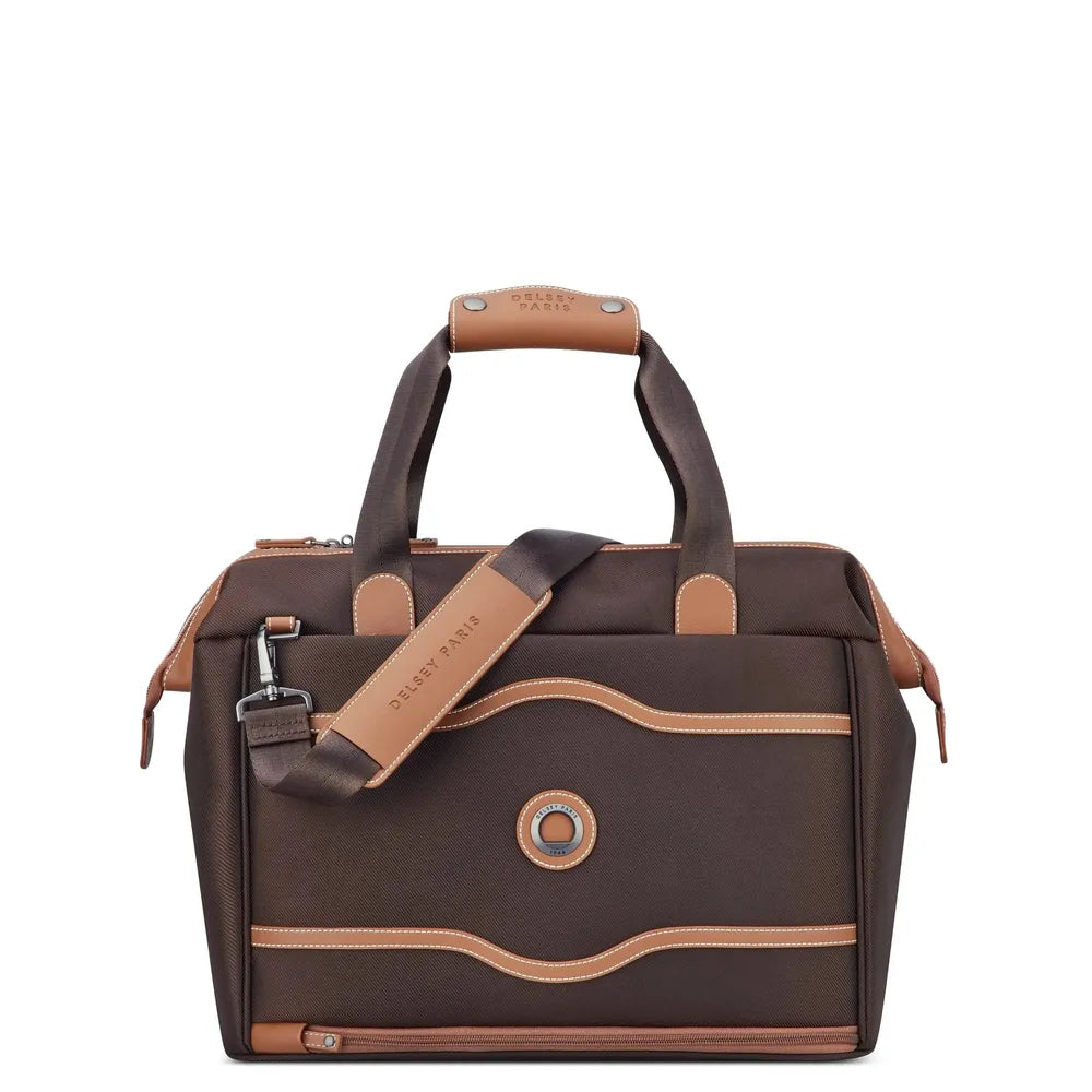 Delsey Chatelet Air 2.0 Weekender S Brown-Bagger-BagBrokers