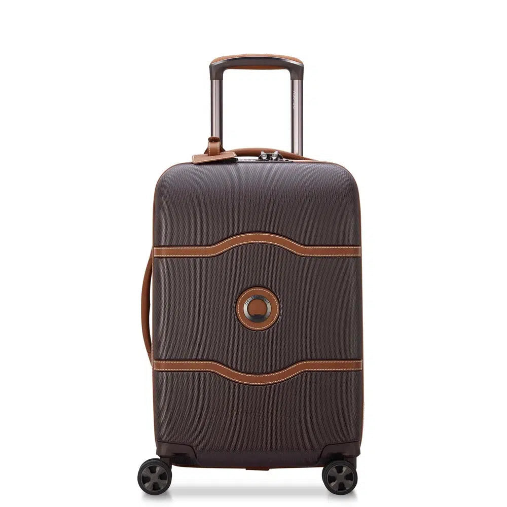 Delsey Chatelet Air 2.0 kabinkoffert smal 55 cm 36 liter Brown-Harde kofferter-BagBrokers