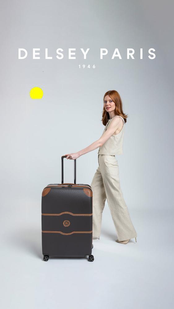 Delsey Chatelet Air 2.0 stor koffert 76 cm 110 liter Brown-Harde kofferter-BagBrokers