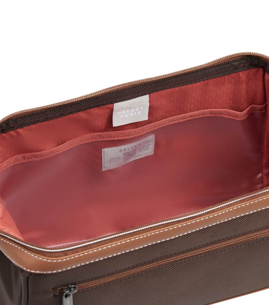 Delsey Chatelet Air 2.0 stor toalettmappe Brown-Toalettmappe-BagBrokers