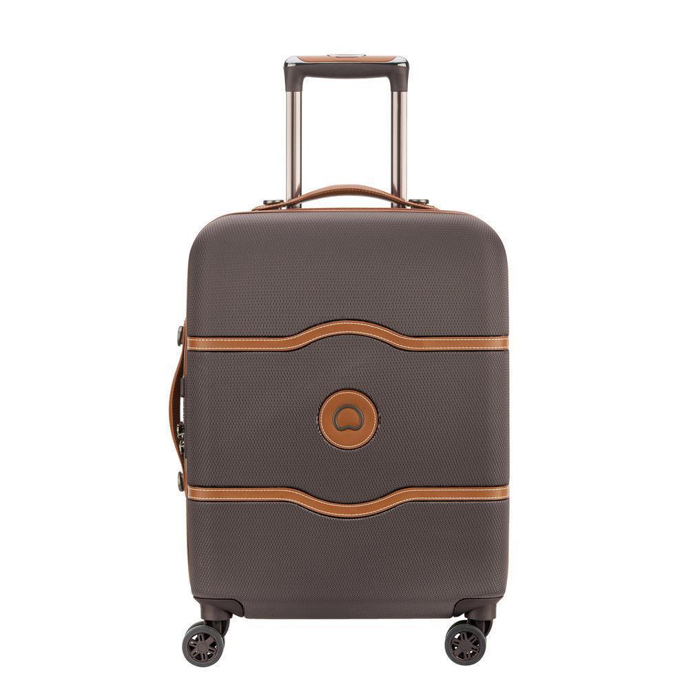 Harde kofferter-Delsey Chatelet. Hard Kabin Trillekoffert 55 cm. 38 Liter Chocolate-BagBrokers