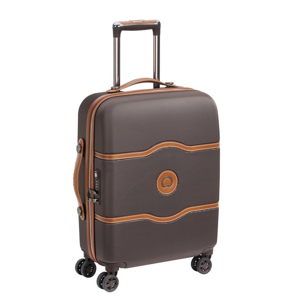 Harde kofferter-Delsey Chatelet. Hard Kabin Trillekoffert 55 cm. 38 Liter Chocolate-BagBrokers