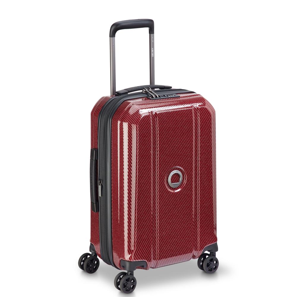 Delsey Helium Ultimate utvidbar kabinkoffert 55 cm BURGUNDY-Harde kofferter-BagBrokers