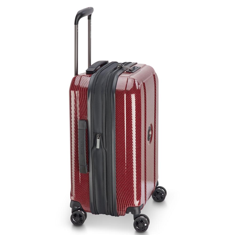 Delsey Helium Ultimate utvidbar kabinkoffert 55 cm BURGUNDY-Harde kofferter-BagBrokers