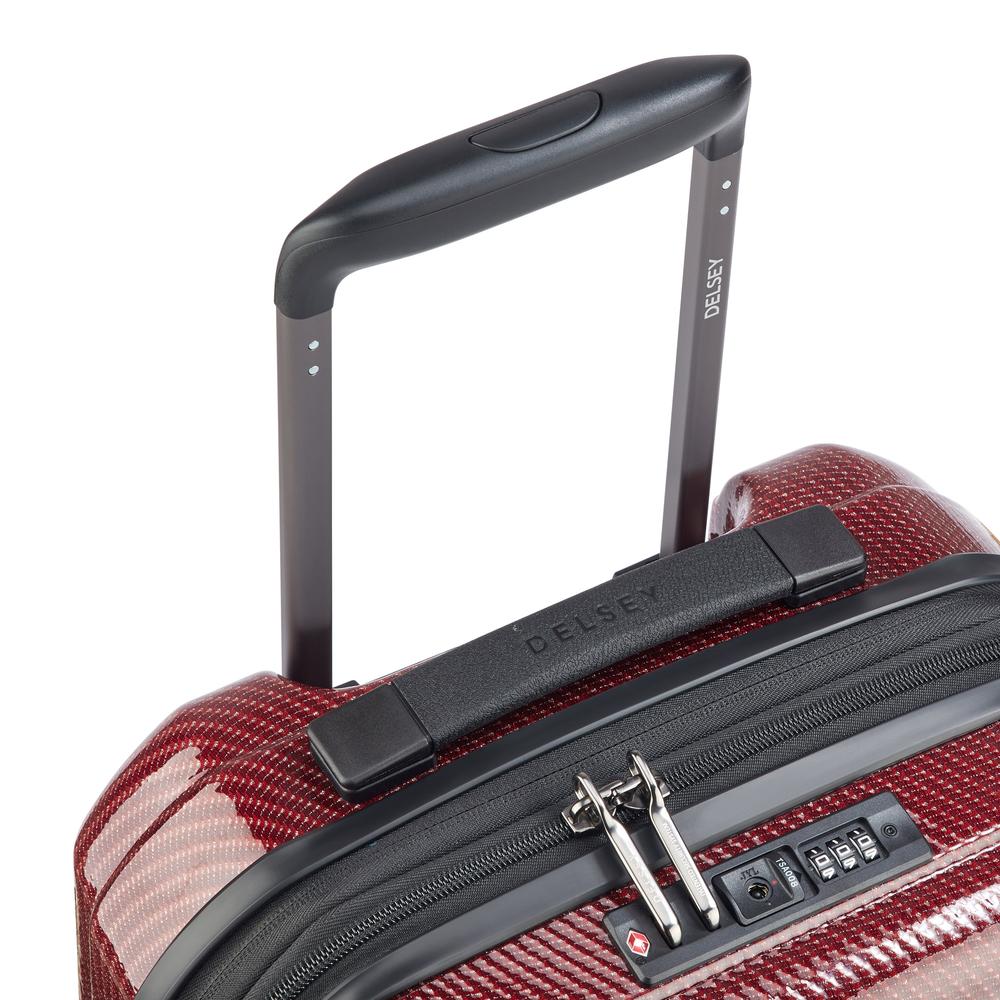 Delsey Helium Ultimate utvidbar medium koffert 70 cm BURGUNDY-Harde kofferter-BagBrokers