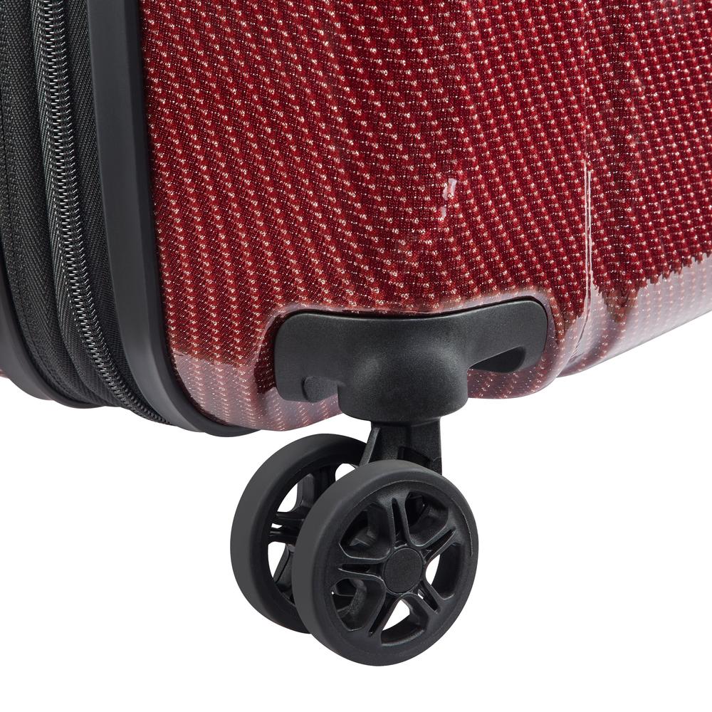 Delsey Helium Ultimate utvidbar stor koffert 76 cm BURGUNDY-Harde kofferter-BagBrokers