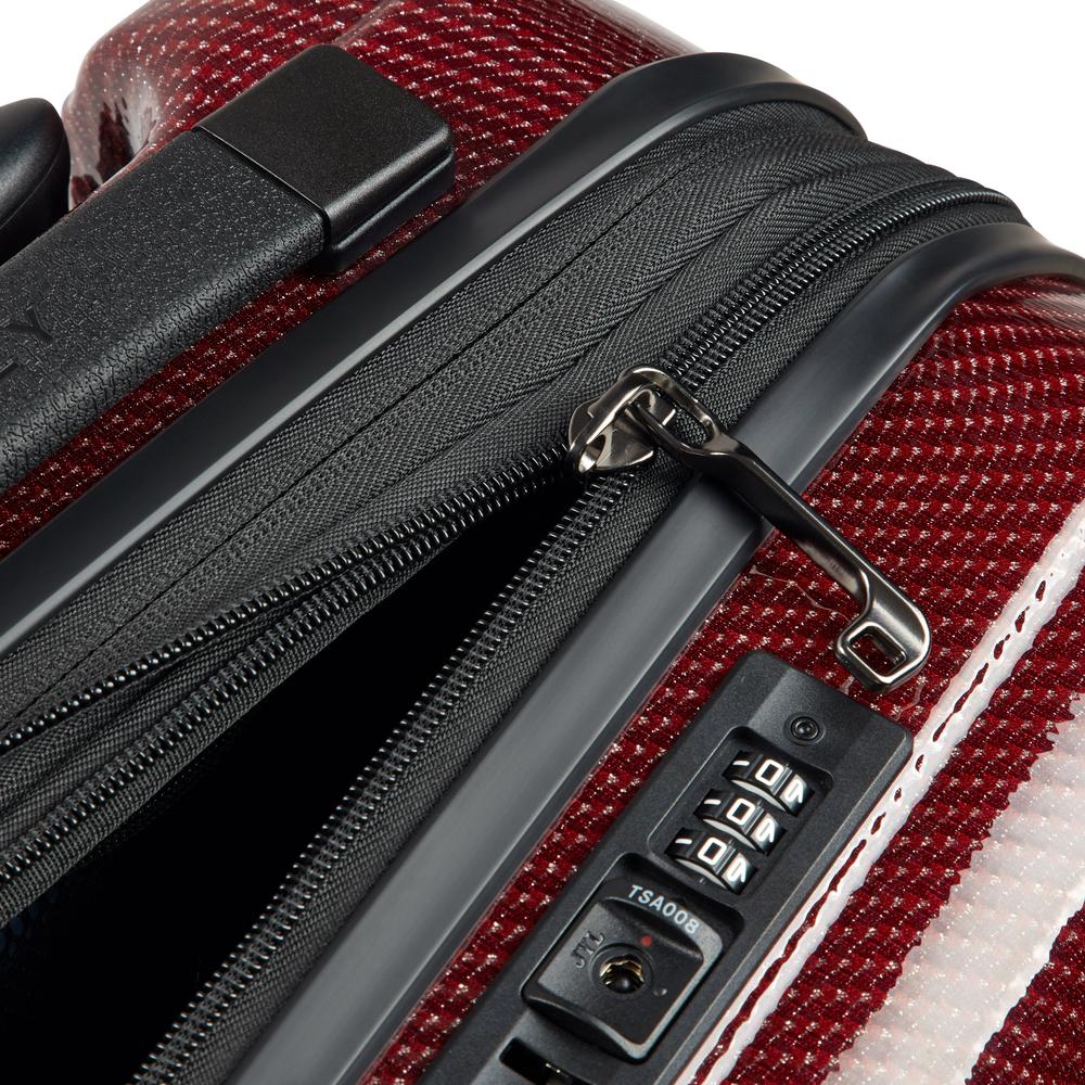 Delsey Helium Ultimate utvidbar stor koffert 76 cm BURGUNDY-Harde kofferter-BagBrokers