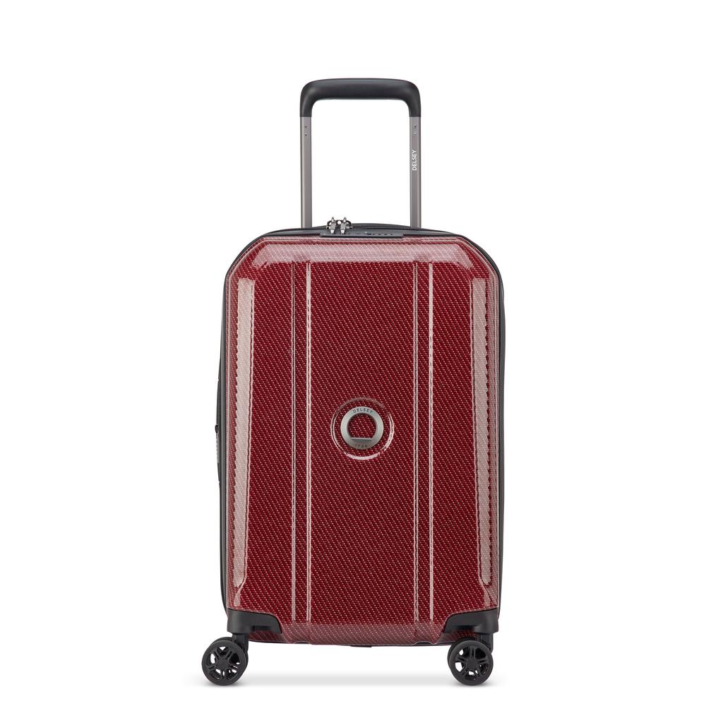 Delsey Helium Ultimate utvidbar kabinkoffert 55 cm BURGUNDY-Harde kofferter-BagBrokers