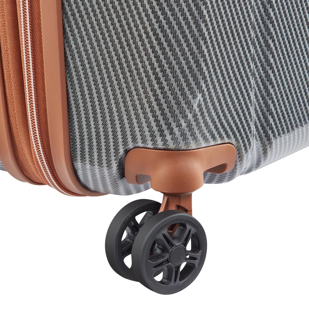 Delsey Helium Ultimat ekstra stor koffert SILVER-Harde kofferter-BagBrokers