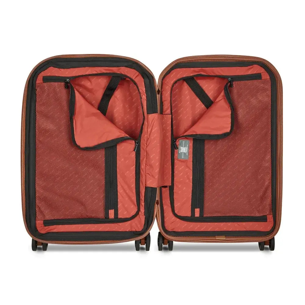 Delsey Helium Ultimate utvidbar kabinkoffert 55 cm Silver-Harde kofferter-BagBrokers