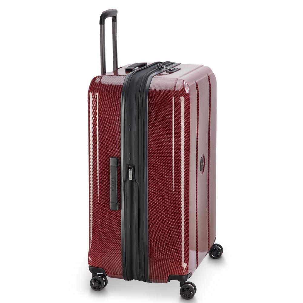 Delsey Helium Ultimate utvidbar stor koffert 76 cm BURGUNDY-Harde kofferter-BagBrokers