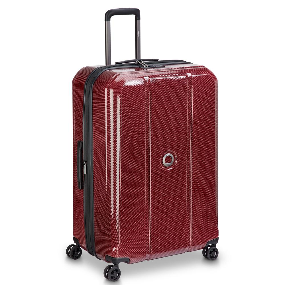 Delsey Helium Ultimate utvidbar stor koffert 76 cm BURGUNDY-Harde kofferter-BagBrokers