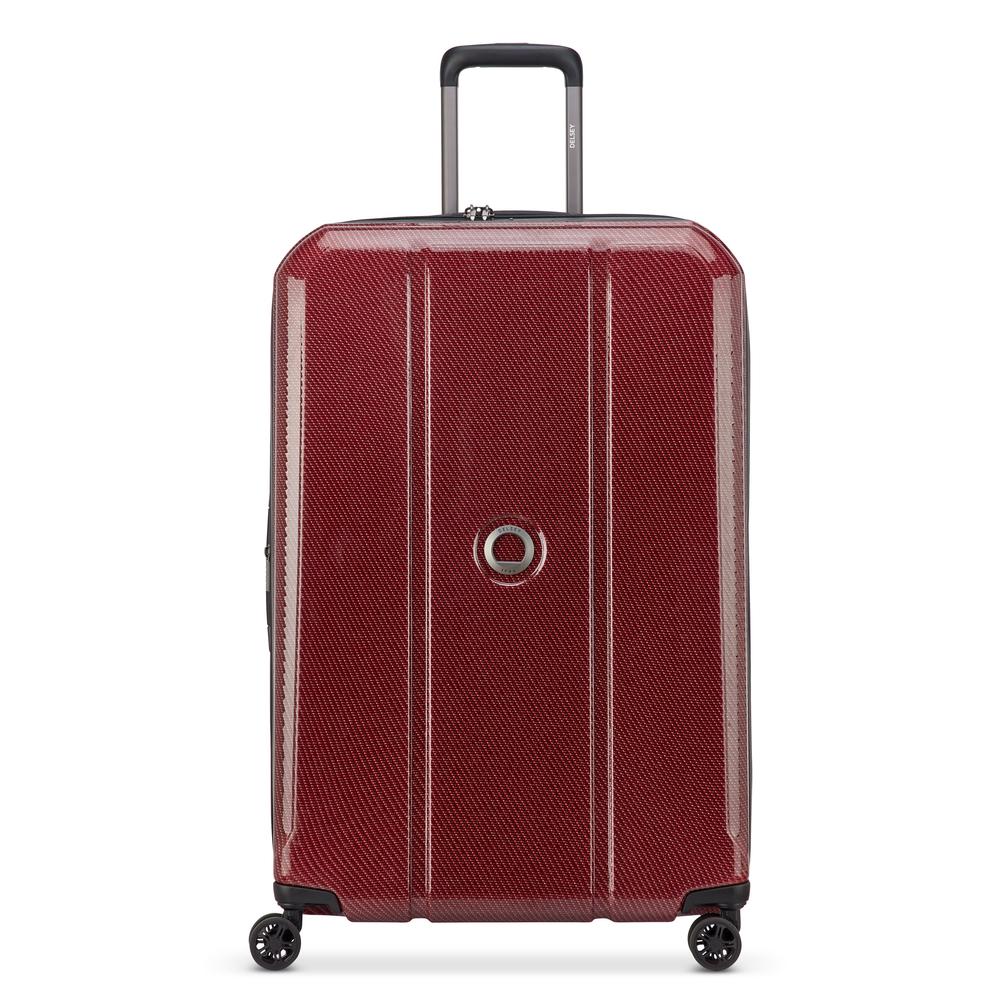 Delsey Helium Ultimate utvidbar stor koffert 76 cm BURGUNDY-Harde kofferter-BagBrokers