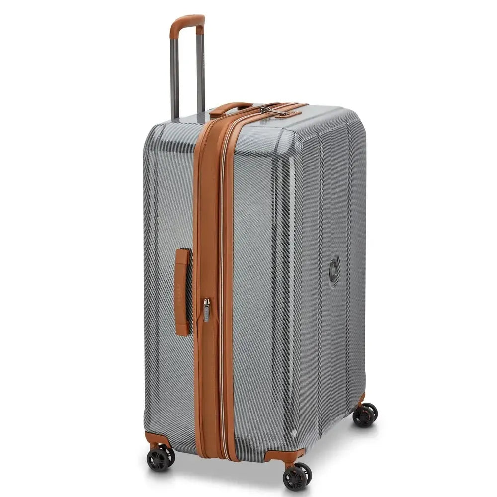 Delsey Helium Ultimate utvidbar stor koffert 76 cm SILVER-Harde kofferter-BagBrokers