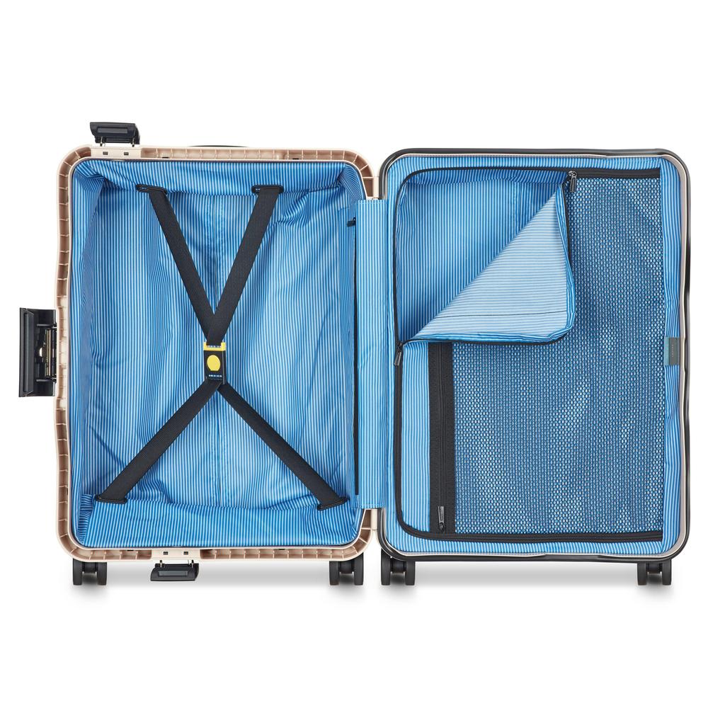 Delsey Vauban kabin trillekoffert 55 cm 44 Liter Beige-Harde kofferter-BagBrokers