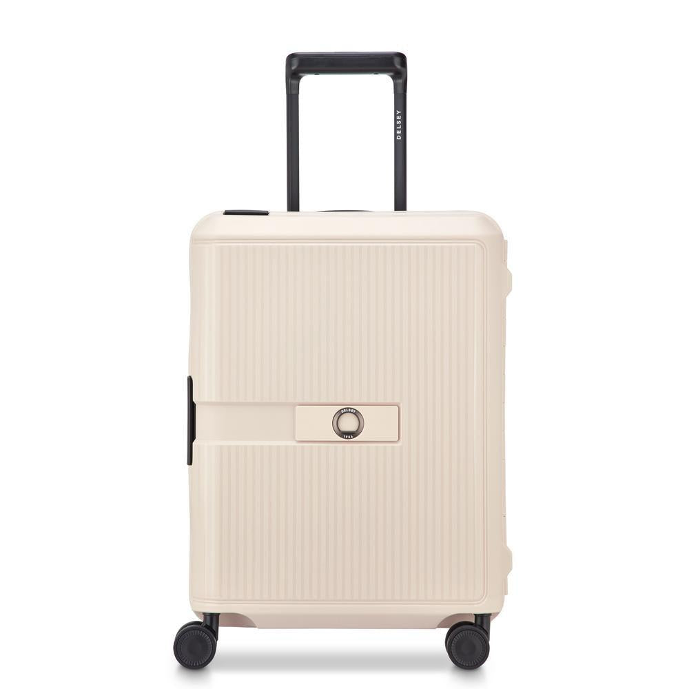 Delsey Vauban kabin trillekoffert 55 cm 44 Liter Beige-Harde kofferter-BagBrokers