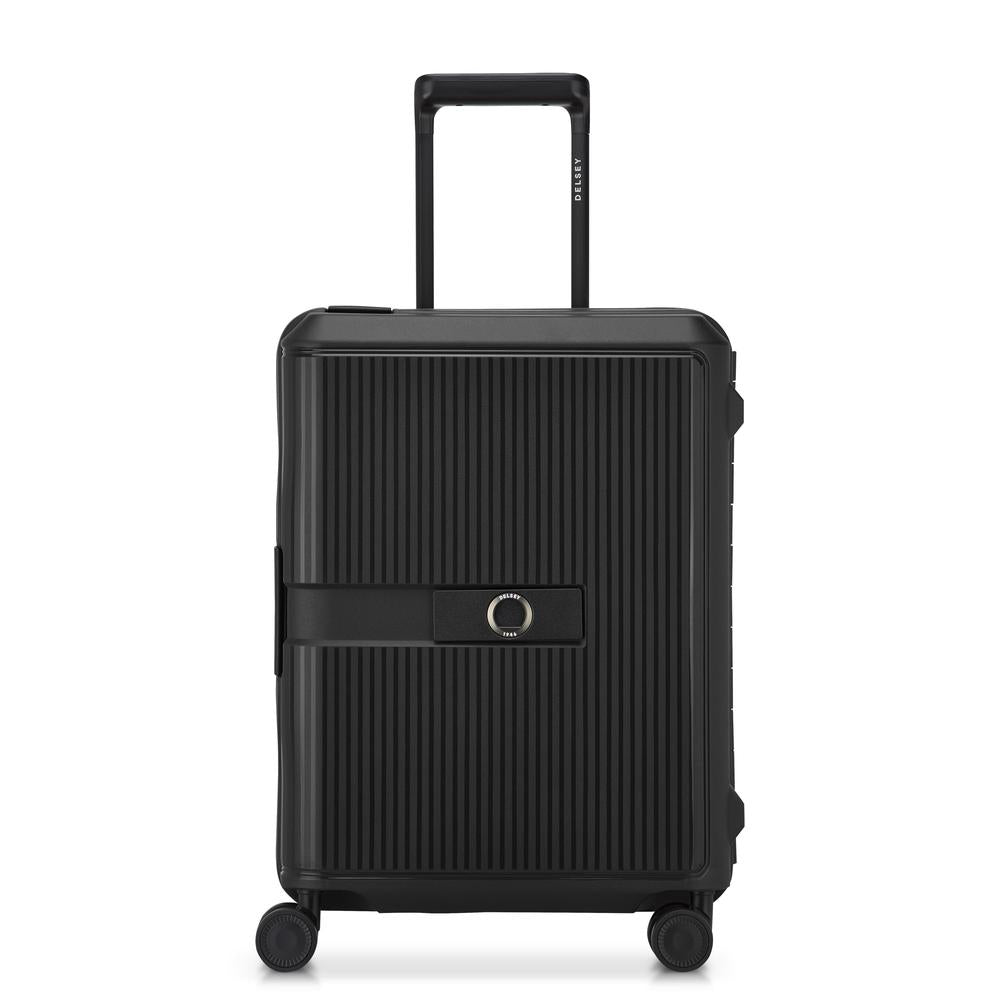 Delsey Vauban kabin trillekoffert 55 cm 44 Liter Black-Harde kofferter-BagBrokers