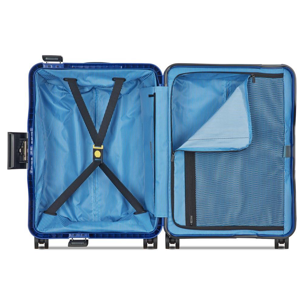 Delsey Vauban kabin trillekoffert 55 cm 44 Liter Electric Blue-Harde kofferter-BagBrokers