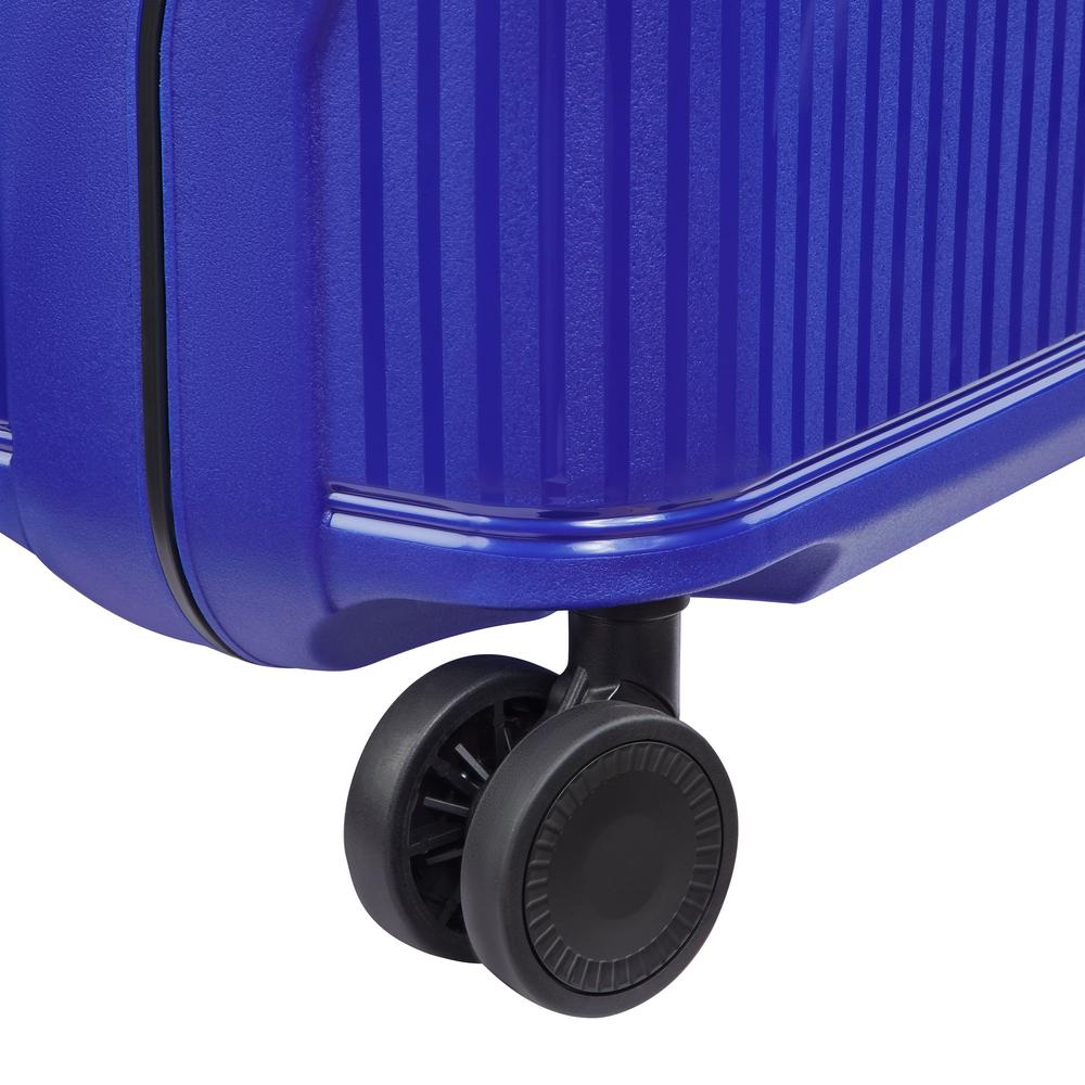 Delsey Vauban kabin trillekoffert 55 cm 44 Liter Electric Blue-Harde kofferter-BagBrokers