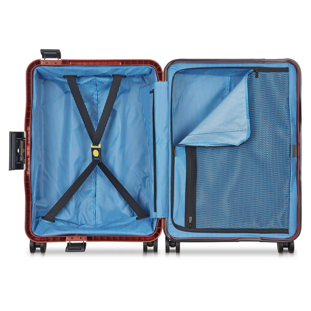 Delsey Vauban kabin trillekoffert 55 cm 44 Liter Terracotta-Harde kofferter-BagBrokers