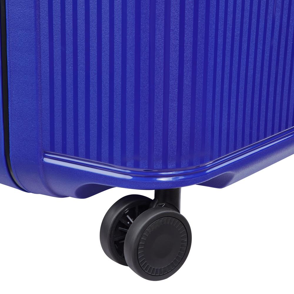 Delsey Vauban stor koffert 76 cm 122 Liter Electric Blue-Harde kofferter-BagBrokers