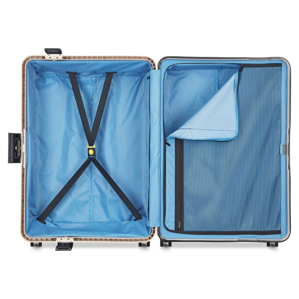 Delsey Vauban stor koffert 76 cm 122 Liter Beige-Harde kofferter-BagBrokers