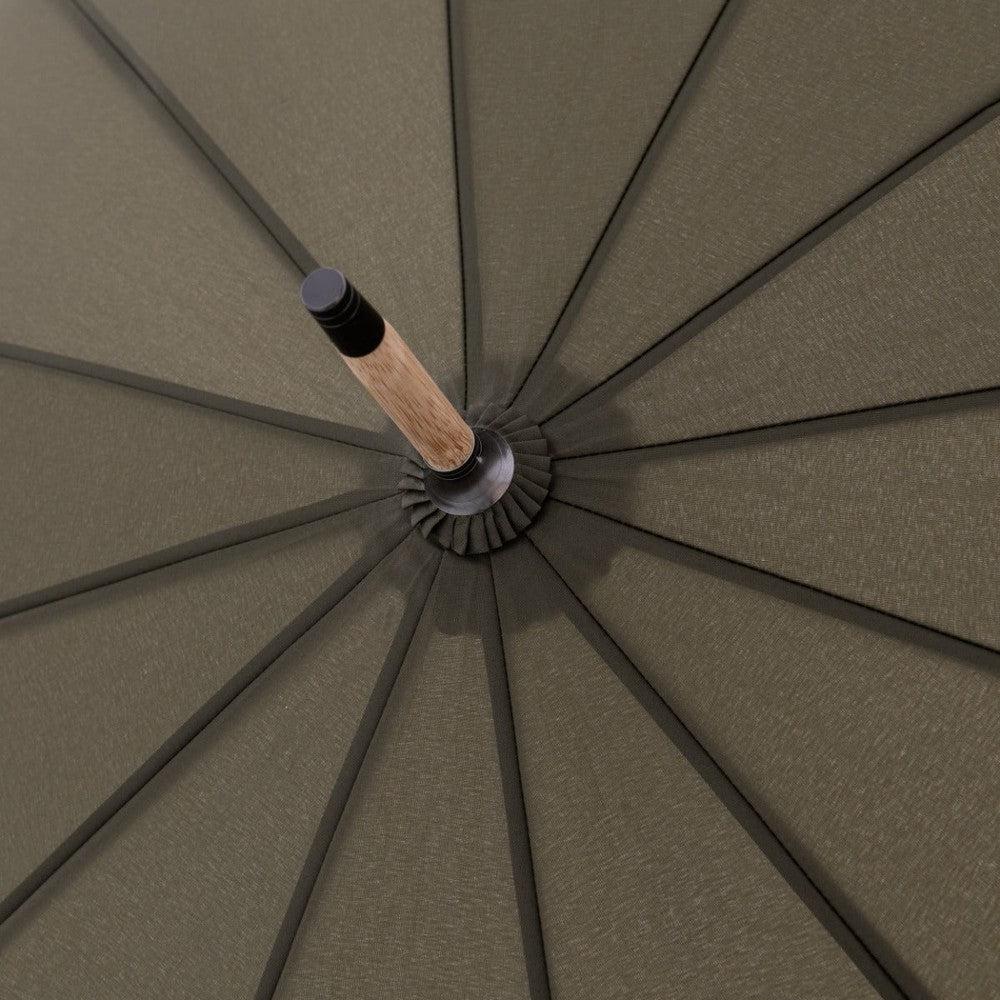 Doppler Nature Long Bamboo 12 spiler Simply Black-Paraplyer-BagBrokers
