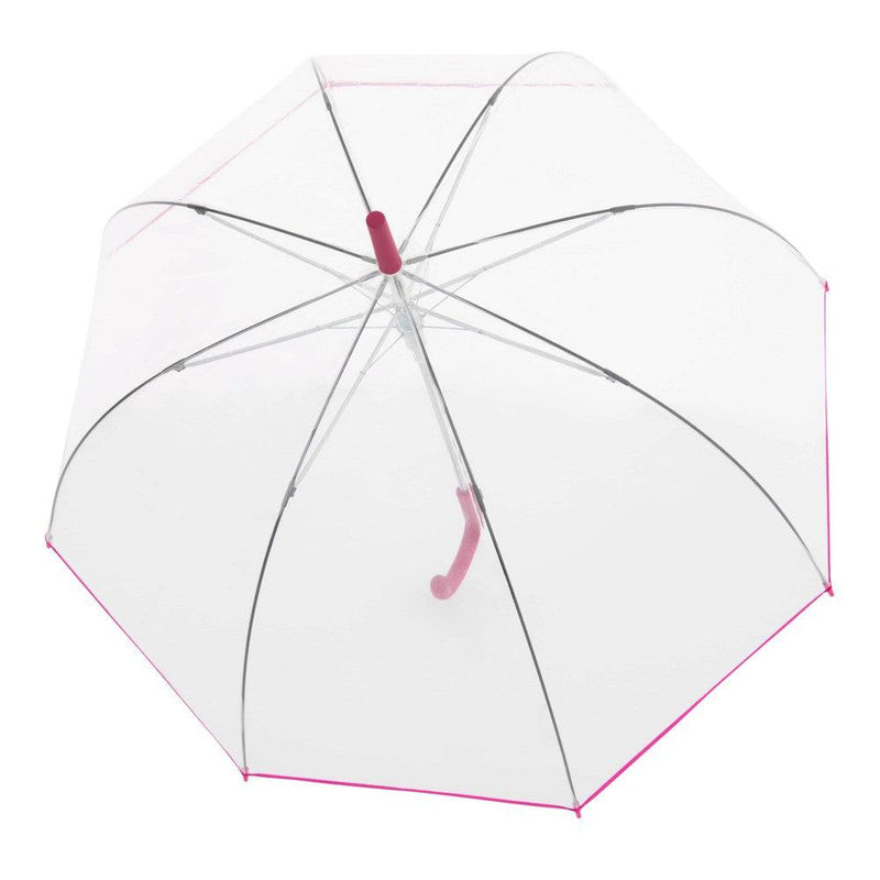 Doppler Nizza Transparent Pink-Paraplyer-BagBrokers