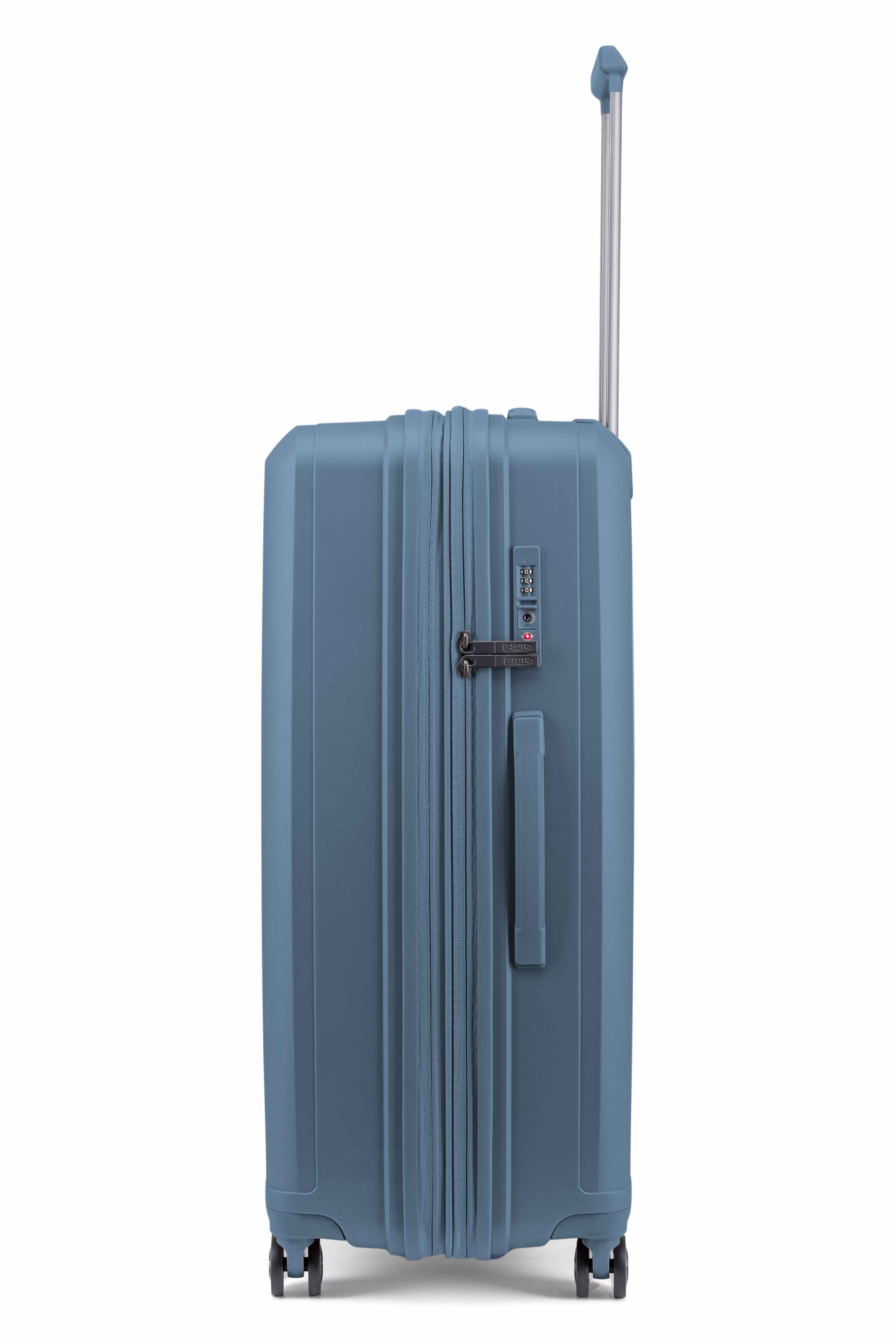 Epic HALO hard utvidbar stor koffert 73 cm FolkstoneBLUE