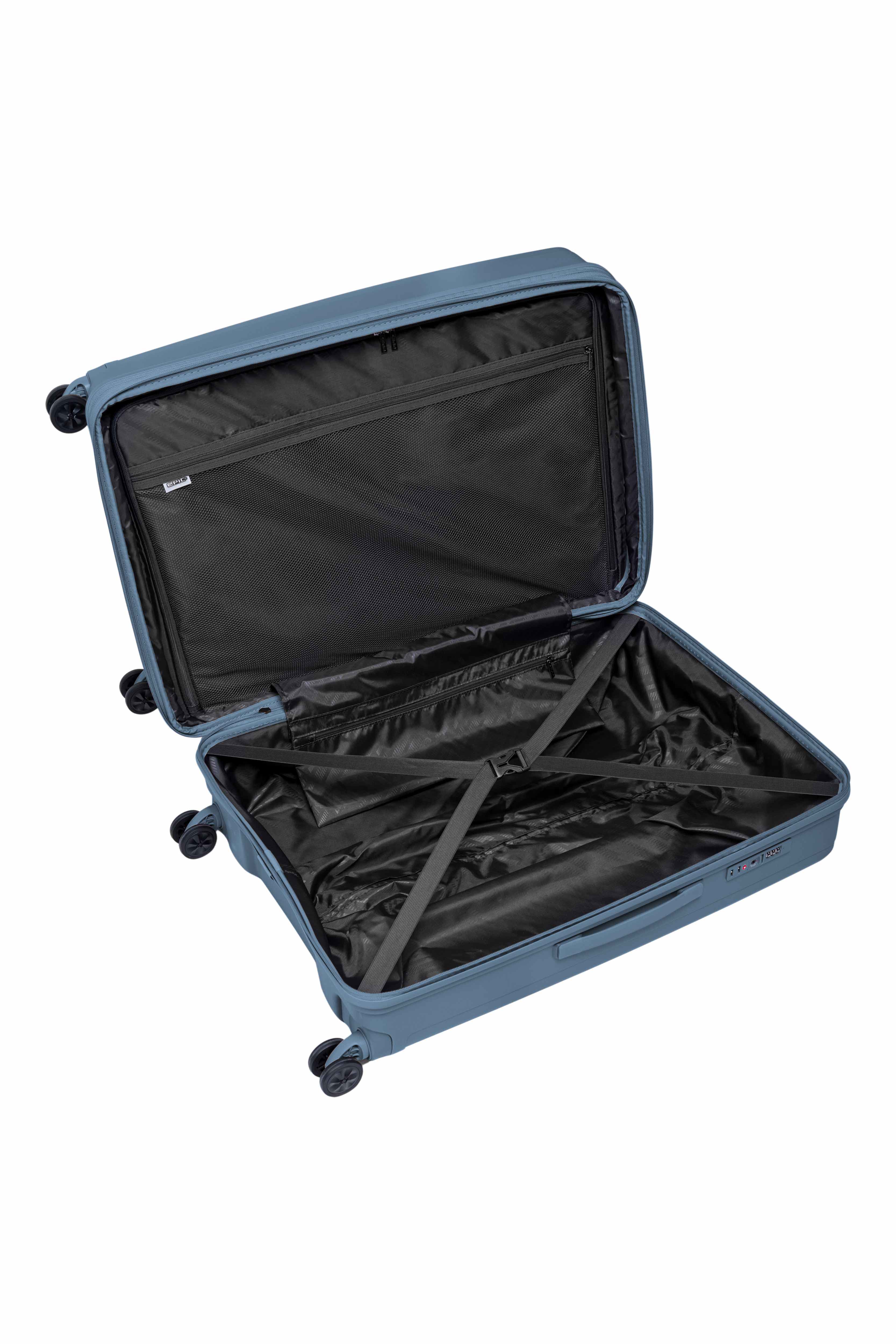 Epic HALO hard utvidbar stor koffert 73 cm FolkstoneBLUE