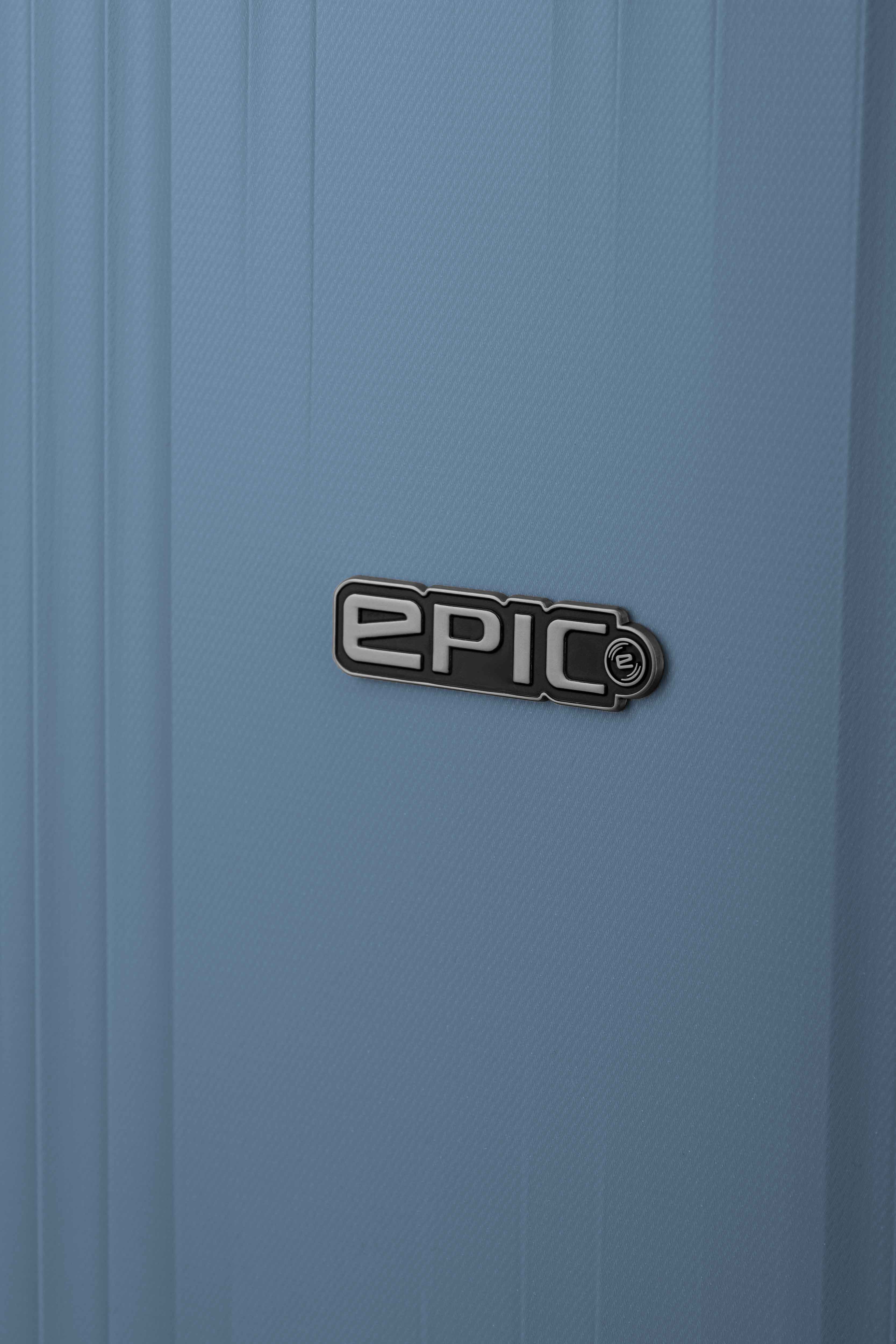 Epic HALO koffertsett med harde utvidbare trillekofferter FolkstoneBLUE