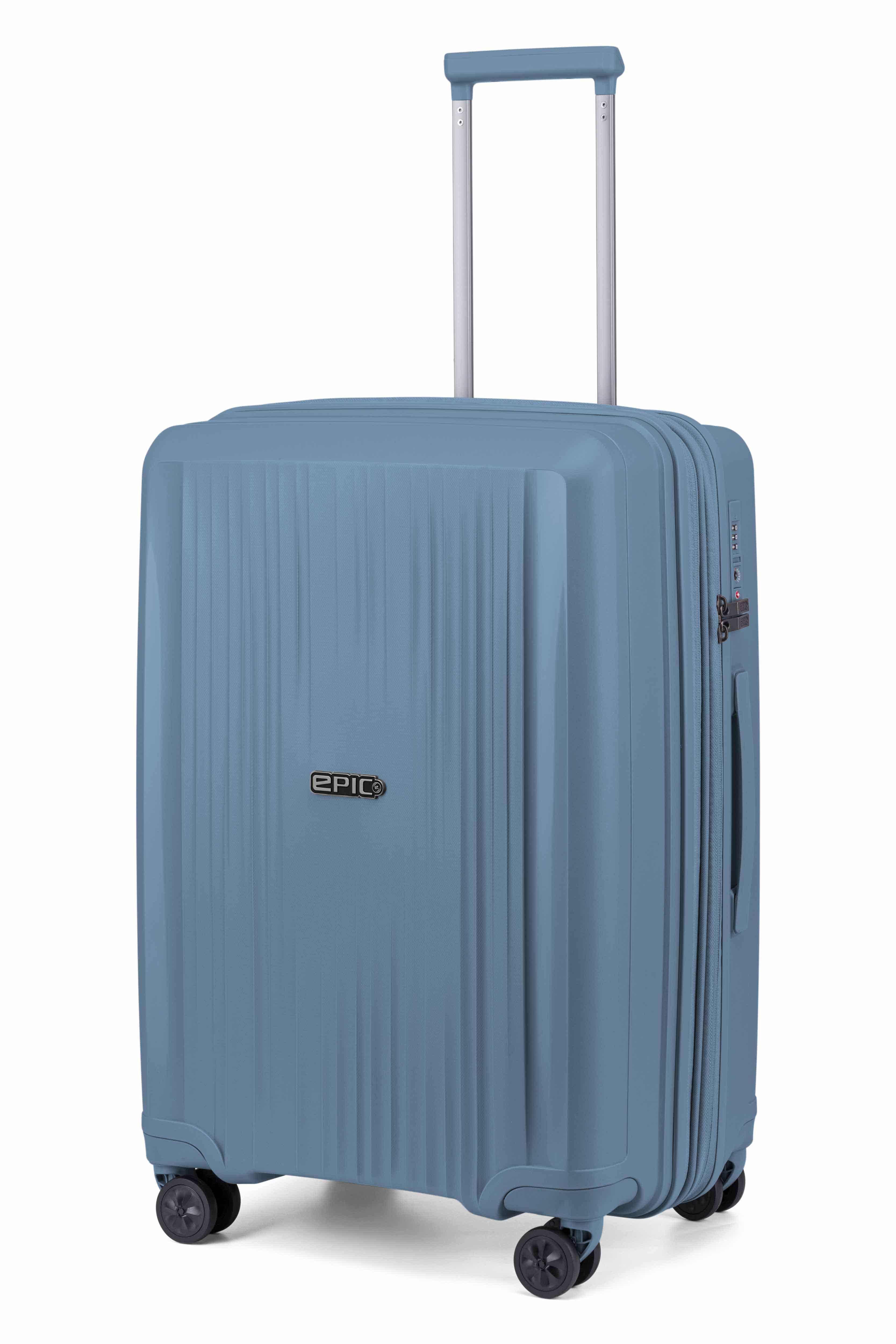 Epic HALO hard utvidbar medium koffert 65 cm FolkstoneBLUE