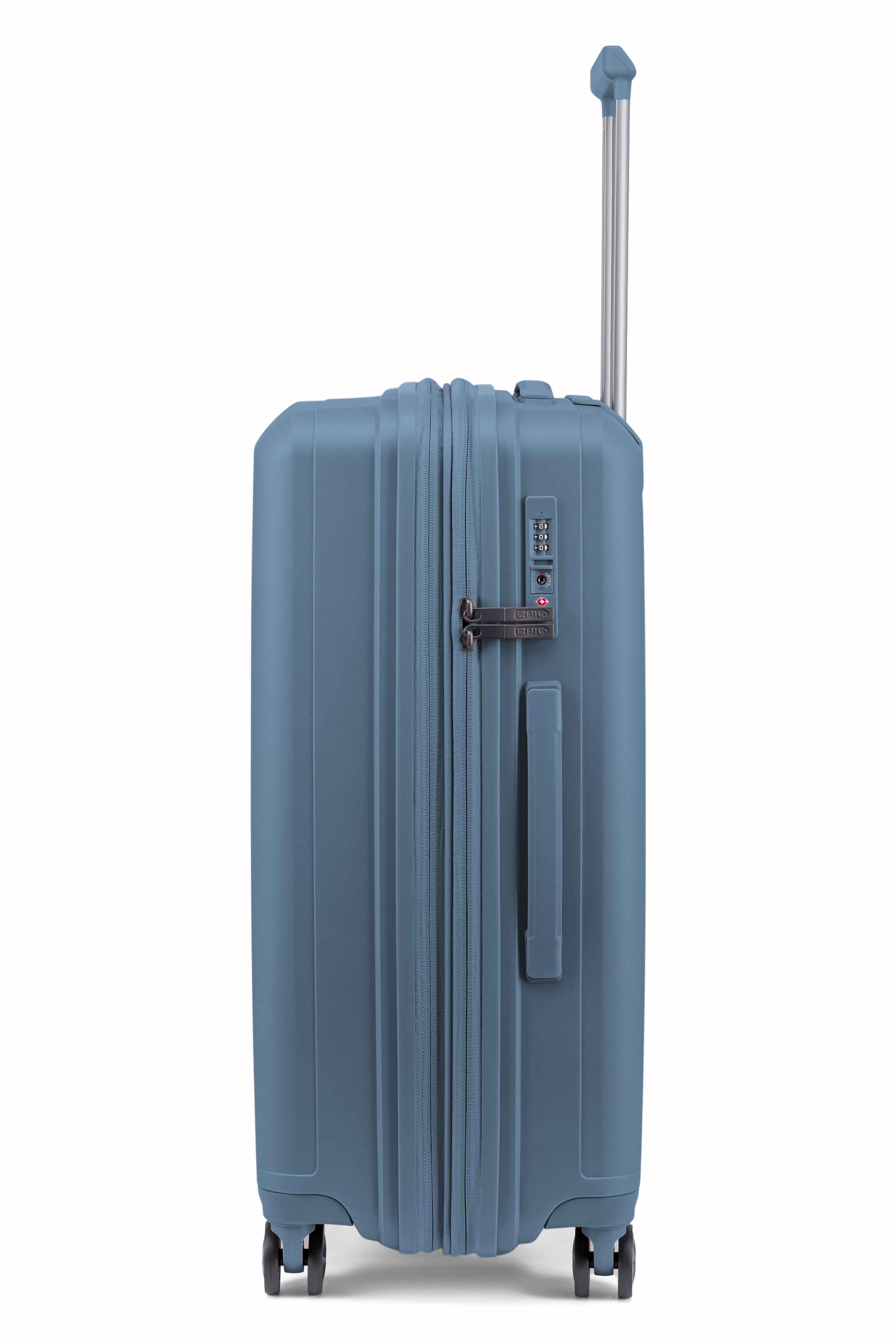 Epic HALO hard utvidbar medium koffert 65 cm FolkstoneBLUE